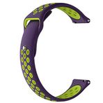 Markacase Fossil Q Gazer Delikli Spor Silikon Kordon Mor Yeşil