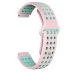 Markacase Garmin AppRoach S20 S5 S6 Uyumlu Delikli Silikon Kordon - Pembe - Yeşil