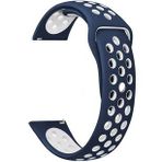 Markacase Garmin Approach S40 Lacivert Beyaz Delikli Spor Silikon Kordon