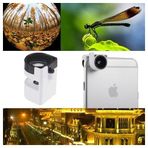 Markacase İphone 6 - 6 Plus 3 İn 1 Balık Gözü-Macro-Geniş Açı Mini Lens
