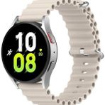 Markacase Samsung Galaxy Watch 7 40MM-44MM 20MM Için Ocean Loop Saat Kordonu - Krem