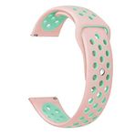 Markacase Samsung Gear S3 Frontier-Classic Pembe Yeşil Spor Silikon Kordon