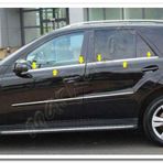 Markadan Mercedes Ml Klasse 2006-2011 4 Parça Paslanmaz Çelik Cam Çıtası