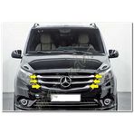 Markadan Mercedes Vito Krom Ön Panjur 2014 Sonrası 5 Parça Paslanmaz Çelik