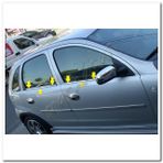 Markadan Opel Corsa C 2000-2006 4 Parça Paslanmaz Çelik Cam Çıtası