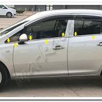 Markadan Opel Corsa D 2006-2015 6 Parça Paslanmaz Çelik Cam Çıtası
