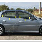 Markadan Opel Vectra C 2002-2009 4 Parça Paslanmaz Çelik Cam Çıtası