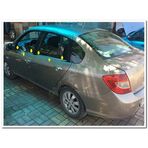 Markadan Renault Clio Symbol 2009-2012 4 Parça Paslanmaz Çelik Cam Çıtası