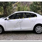 Markadan Renault Fluence 2010-2016 4 Parça Paslanmaz Çelik Cam Çıtası