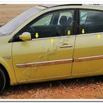 Markadan Renault Megane 2 Hb 2004-2010 4 Parça Paslanmaz Çelik Cam Çıtası