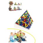 Markafox Manyetik Lego Seti Zeka Geliştirici Mıknatıslı Puzzle