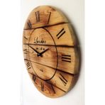 Markakanvas Ahşap Yakma 60x60 cm Duvar Saati