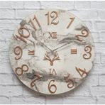 Markakanvas Mermer Desenli Duvar Saati Çap 38 cm - Çap 50 cm - Çap 80 cm - Bakır - 50x50 cm