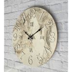 Markakanvas Mermer Desenli Duvar Saati Çap 38 cm - Çap 50 cm - Çap 80 cm - Beyaz - 50x50 cm