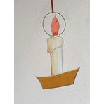 Markakanvas Mum, mumluk cam vitray 21x14cm