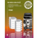 Markamanzi Delonghi Macnifica Evo Ecam, Ecp Serisi, İcona Serileri Uyumlu Yağ Çözücü Tablet 10 Adet