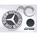 Markanıza Özel Petek Desenli Mercedes Benz Yazılı 3d Anahtarlık