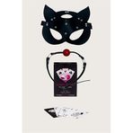 Markano Sexy Görselli Oyun Kartı Kama Sutra Siyah Ağız Topu Maske Set
