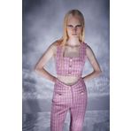 Markano Tweed Büstiyer Pembe