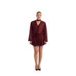 Markano Vanesa Elbise Bordo
