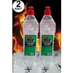 Markao 2'li Mix Reşo Jel Yakıt Mangal Soba Şömine Tutuşturucu Ocak Osmanlı Ocağı Yakıtı 1+1 Lt 2Adet1erLitre