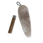 Markapet 18-20 cm Kedi Otlu Krem Peluş Kuyruk Kedi Oyuncağı