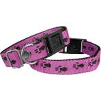 Markapet 2 cm Min:30 Max:50 cm Patili Dokuma Koyu Pembe Köpek Tasması