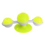 Markapet 8 cm-18 cm Sarı Vantuzlu Fırıldak Toplu Dönen Kedi Oyuncağı
