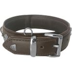 Markapet Deri Doğal Taşlı Köpek Boyun Tasması 33-37 cm X-Small Kahverengi