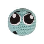 Markapet Duygusal Örgü Emoji 7x7 cm Açık Mavi Kedi Oyuncağı