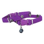 Markapet SF-KDFKRTNL-MR-F4B77 Kar Taneli 20-32 cm Mor Kadife Kedi Boyun Tasması