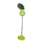 Markapet Yaylı Vantuzlu Hacıyatmaz Kedi Oyuncağı 30 cm Sarı