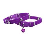 Markapet Yıldızlı 20-32 cm Mor Kadife Kedi Boyun Tasması