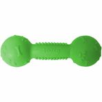 Markapet Yumuşak Dolgu 3.5x11 cm Yeşil Plastik Köpek Oyuncak Dumbel
