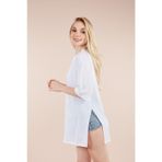 Markapia Beyaz Kadın Bisiklet Yaka Basic T-Shirt