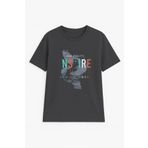MARKAPIA Erkek %100 Pamuk Bisiklet Yaka Yazı Baskılı T-shirt