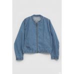 Markapia Kadın Açık Mavi Bomber Denim Ceket - L
