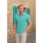 Markapia Man Erkek Polo Yaka Pamuk Tişört - Mint Yeşil - 0 - 3 Ay
