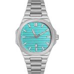 Markasepeti Patek Model Geometrik Tasarım Lüks Erkek Kol Saati - Açık Mavi