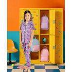 Markası 512 Kiz Çocuk Baskılı Pijama Takımı - 5 - 6 Yaş - Lila