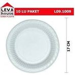Markasız Leva Plastik Tabak 17cm.10Lu Tek Kullanımlık L09.1009
