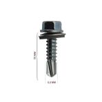 Markasız TRAPEZ ÇATI VİDASI GALVANİZ 5,5X50
