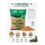 Markasız ucuz JP Enerji %100 Doğal Çam Pelet Kedi Kumu 15 KG 6 mm – Yüksek Emicilikli Tozsuz Doğal Pellet Kedi Kumu