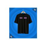 MarkaTurko Enderman baskılı Özel Tasarım Siyah T-shirt-707-47