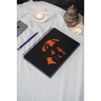 Markcat Mustafa Kemal Atatürk Siyah Ahşap Kapaklı Defter - Ajanda - Günlük - Çizgisiz Defter - A5 Notebook