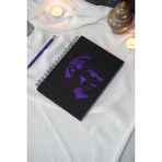 Markcat Mustafa Kemal Atatürk Siyah Ahşap Kapaklı Defter - Günlük - Çizgisiz Defter - A5 Notebook