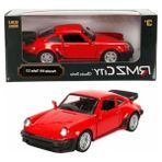 MarkEntegra 1:32 Alman Klasikleri Serisi Die Cast Çek Bırak Model Araba - Porsche 911 Kırmızı