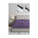 MarkEntegra 180X200 Lastikli Fitted Penye Çarşaf, Mürdüm