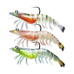 MarkEntegra 3 Adet Silikon Karides Balık Ye 9cm 11.5gr Gerçekçi Levrek Katili Yem Lrf Spin