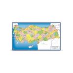 MarkEntegra Art Puzzle Türkiye Siyasi Haritası 81 Parça Frame Puzzle